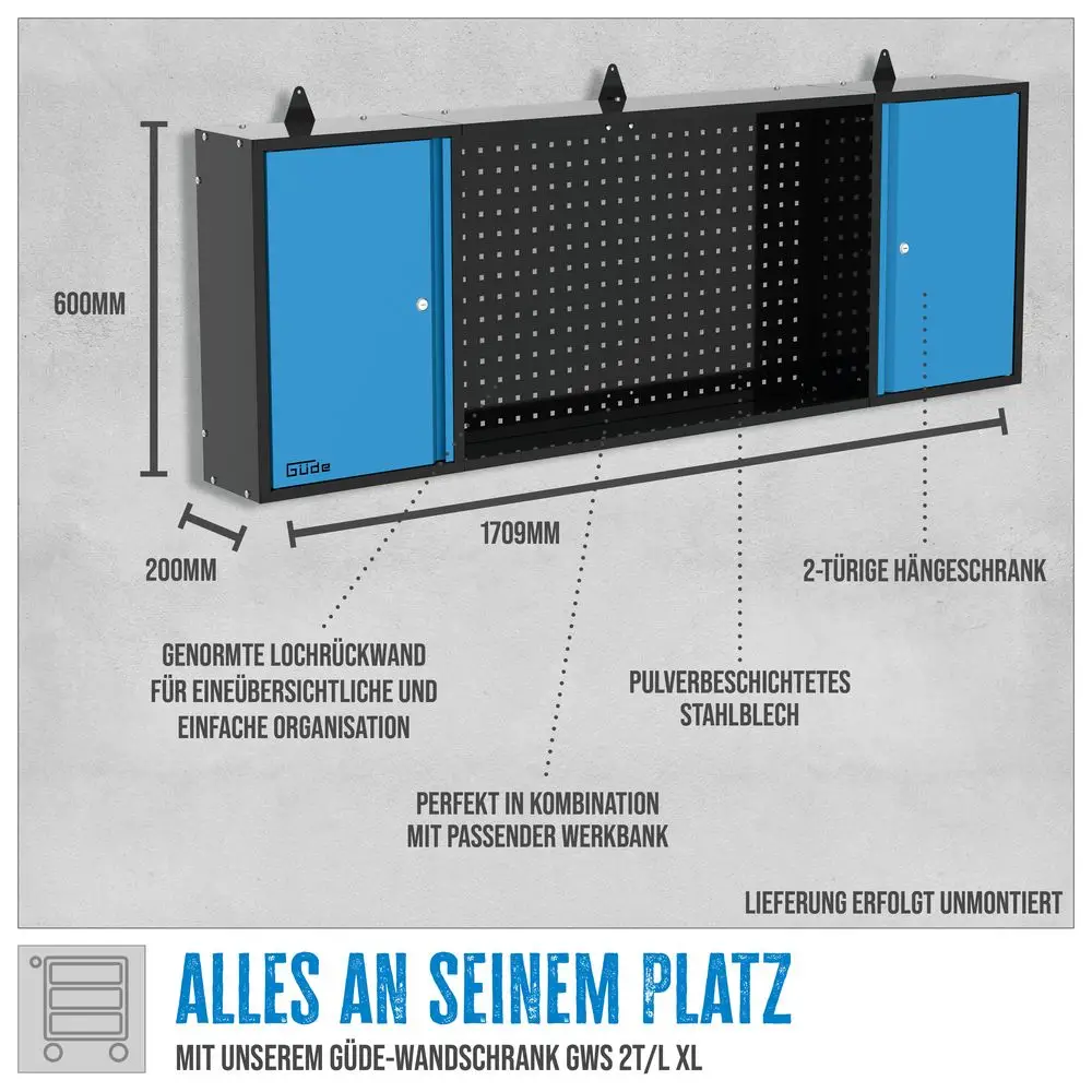 GDE Wandschrank GWS 2T/L XL - 40462 m01