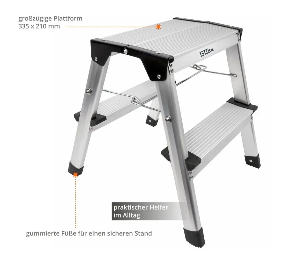 GDE Aluminium Trittleiter GAT 2S - 40963 pi