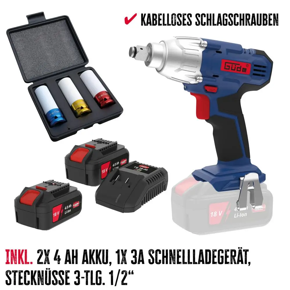 GDE Akku Schlagschrauber Set