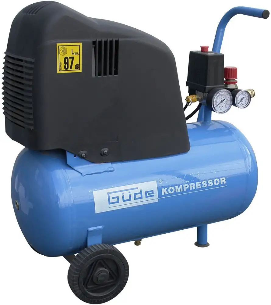 GÜDE Druckluft Kompressor 210/08/24 24 Liter Ölschmierung 4 teilig