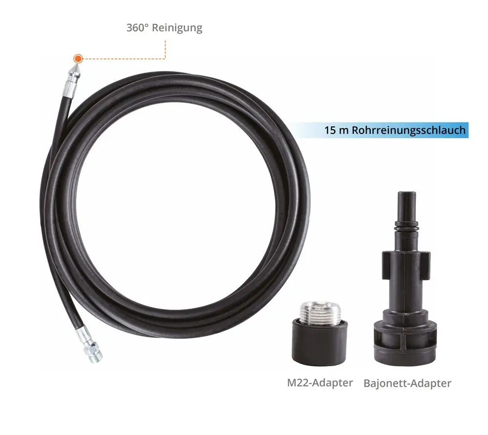 GDE Rohrreinigungsschlauch 15 m - 85935 pi