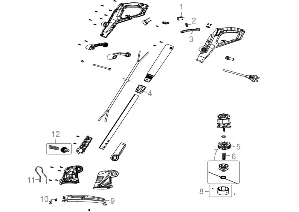 Zeichnung - Elektro-Rasentrimmer RT 3523 - 05137_EM