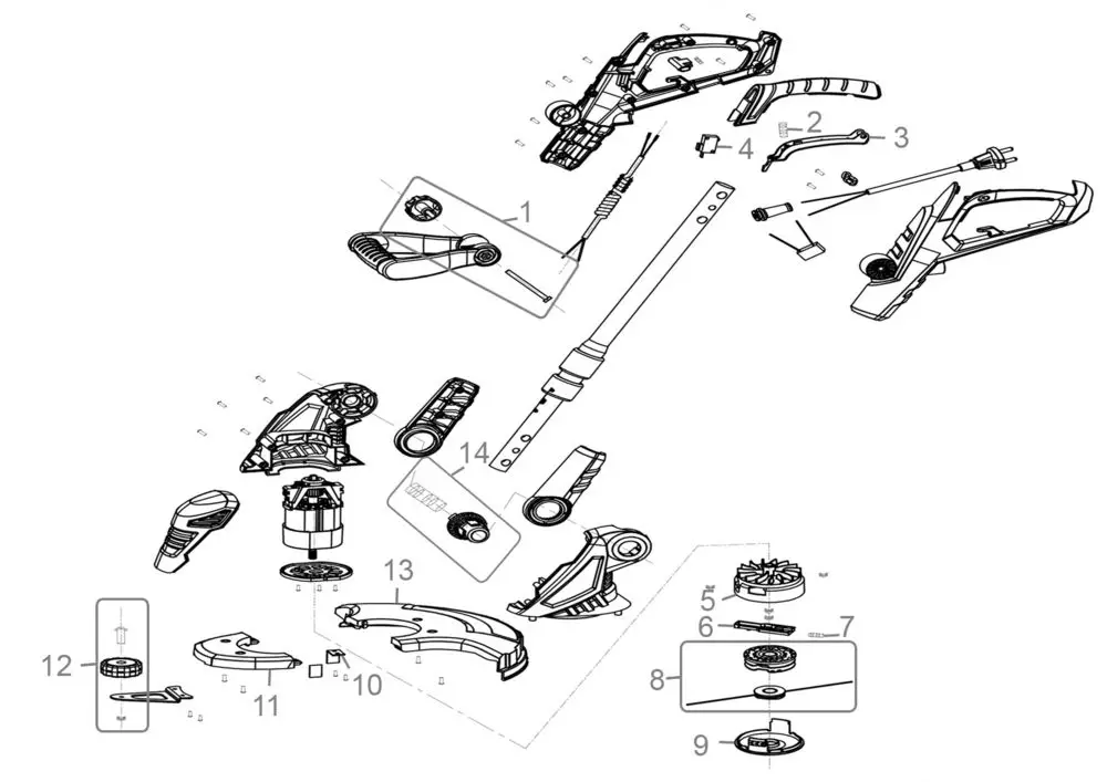 Zeichnung - Elektro-Rasentrimmer RT 4530 - 05138_EM