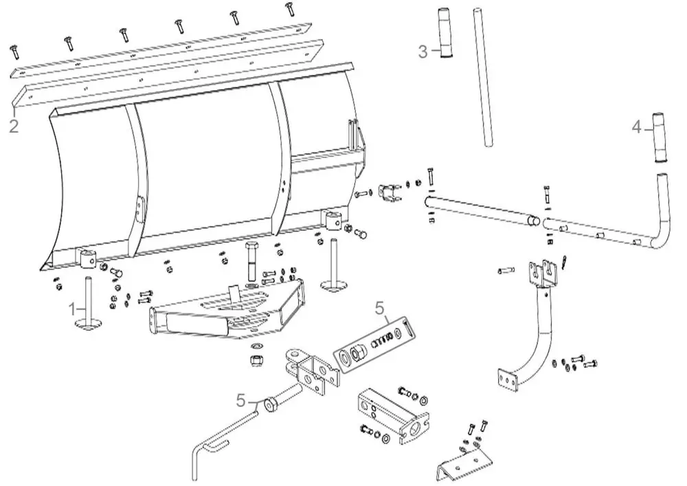 Zeichnung - Schneeschild GRD 500/R - 55569