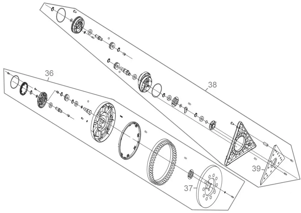 Zeichnung - GDE Trockenbauschleifer GTBS 710 - 55570