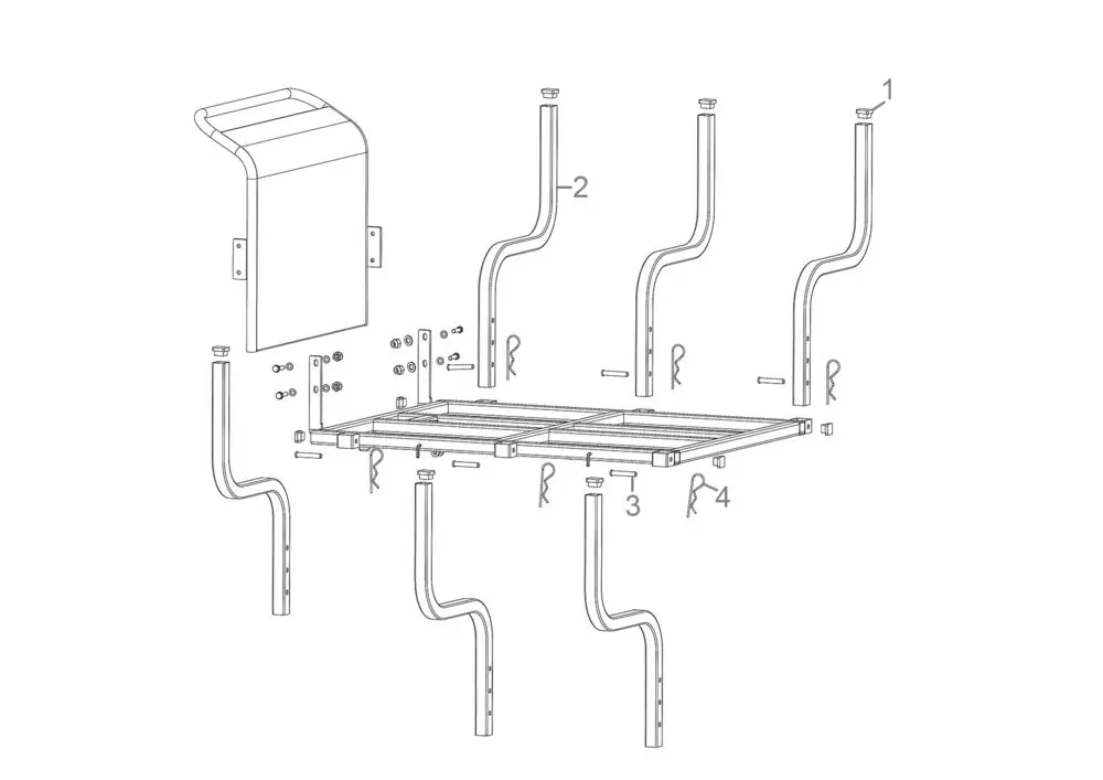 Zeichnung - Holzrunge GRD 500/R - 55571