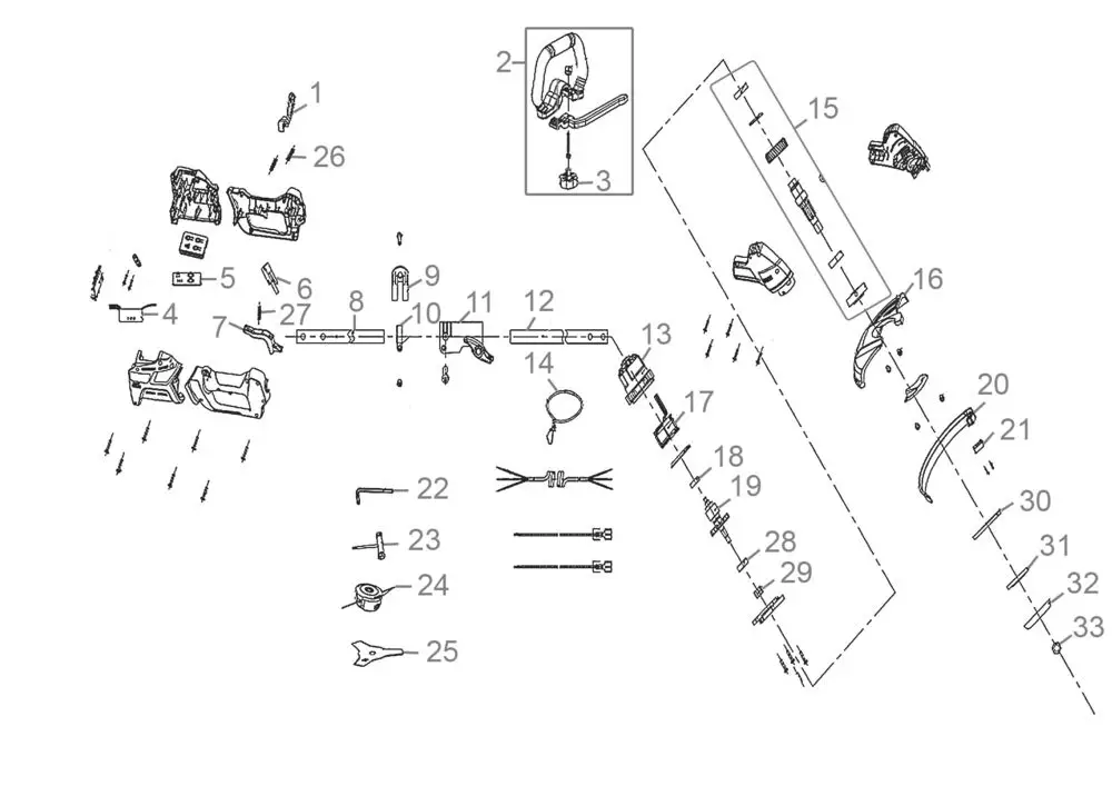 Zeichnung - Akku Freischneider FS 18-401-30 - 58534