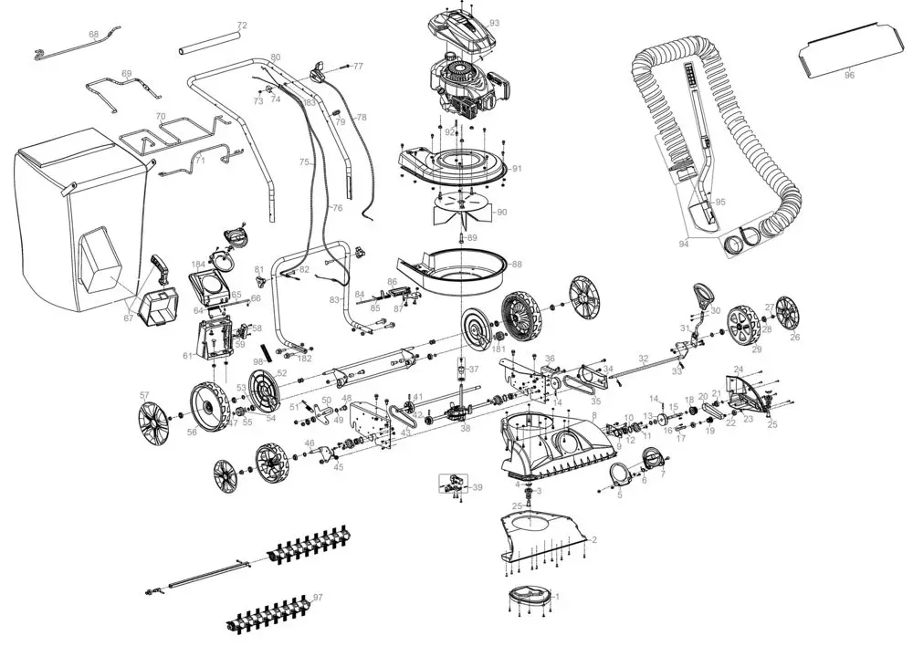 Zeichnung - GDE Laubsauger GFLS 1700 4in1 - 94388