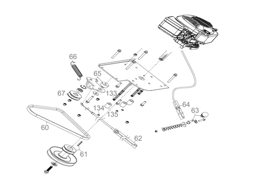 Zeichnung - GDE Aufsitzrasenmher GAR 602 M - 95487