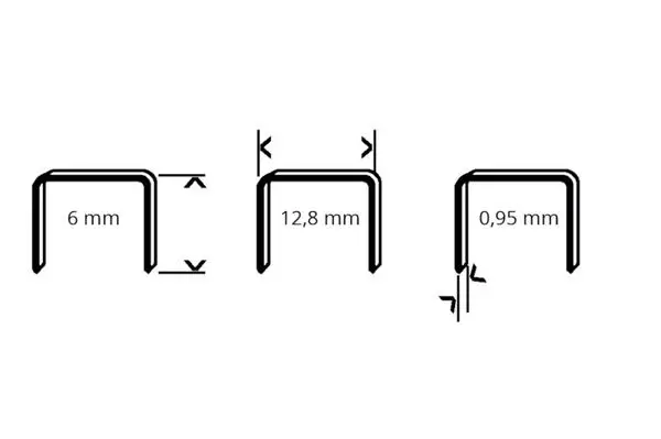 Image 2 Nagler-Klammern 5000 Stck 6mm Schenkellnge Druckluft Tacker Klammer fr Druckluftnagler, Klammergert